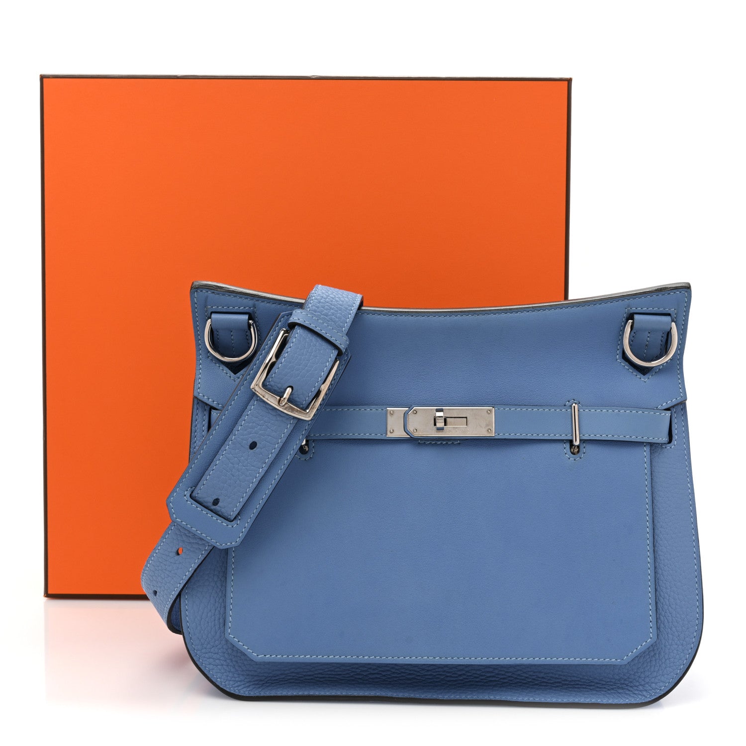 Hermes Taurillon Clemence Swift Jypsiere 28 Bleu Paradis 12 of 12