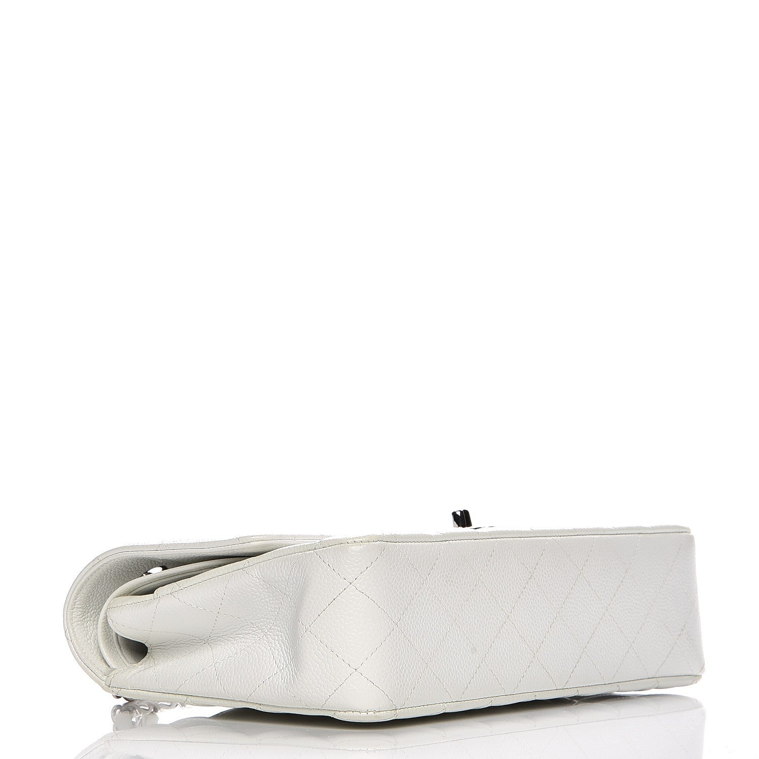 Chanel Caviar Quilted Medium Double Flap White 4 of 12