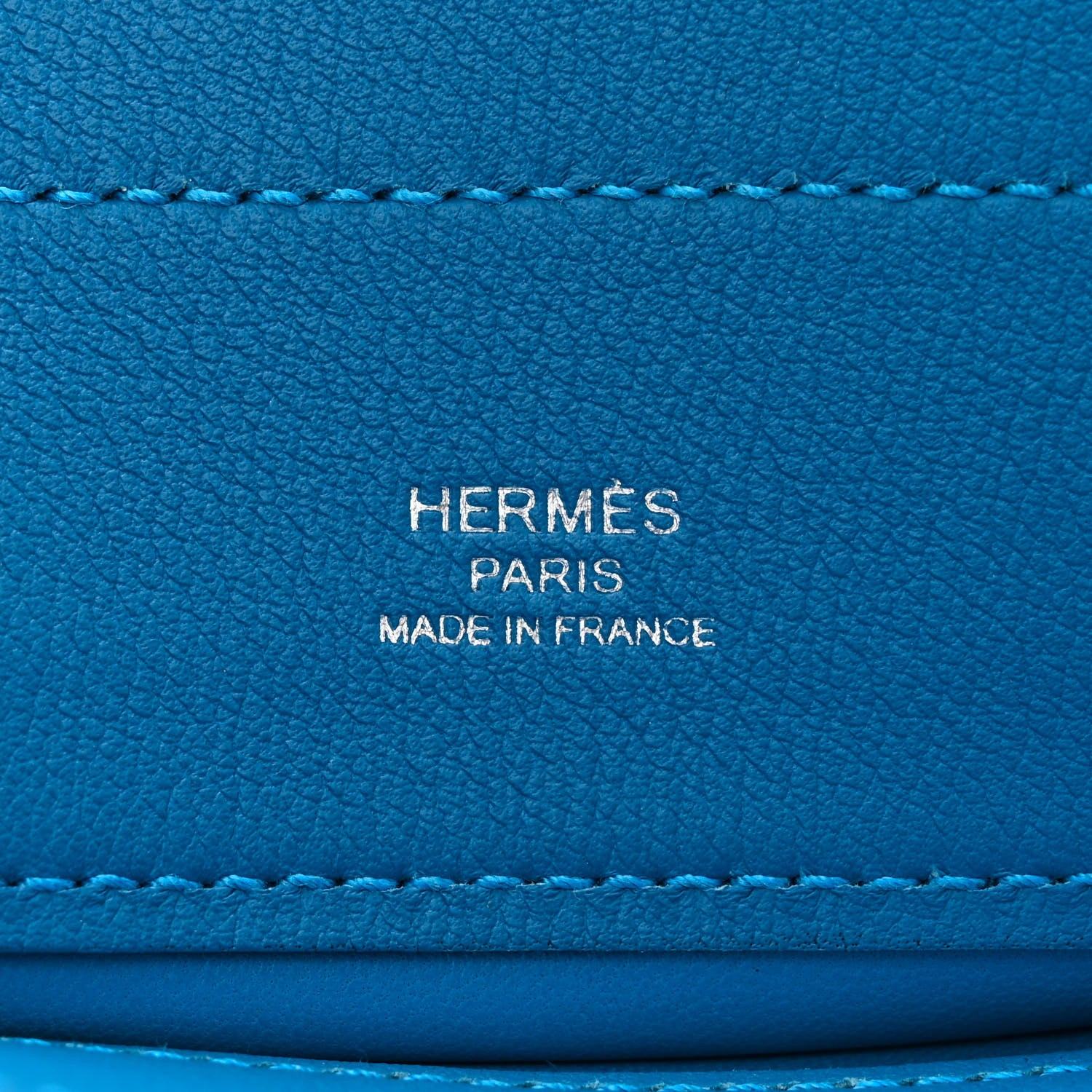 Hermes Milo Lambskin Swift Mini Aline Bleu Zanzibar 6 of 11