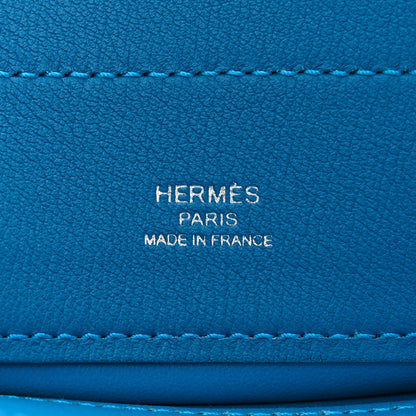 Hermes Milo Lambskin Swift Mini Aline Bleu Zanzibar 6 of 11