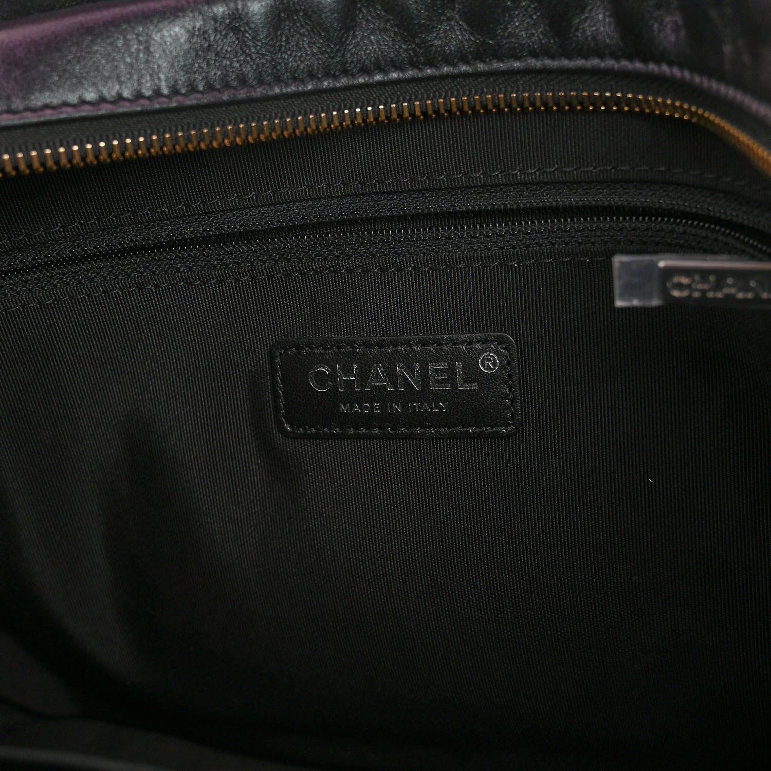 Chanel Iridescent Aged Calfskin Quilted Medium Gabrielle Hobo Black 6 of 11