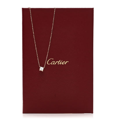 Cartier 18K Pink Gold Diamond .30ct C de Cartier  Pendant Necklace 5 of 5