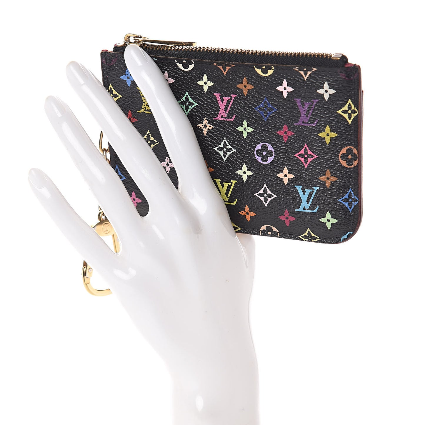 Monogram Multicolor Key Pouch Black Grenade