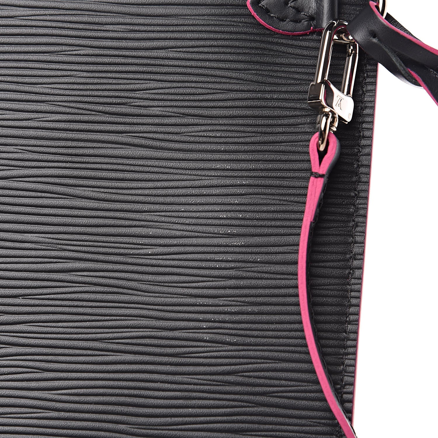 Louis Vuitton Epi Neverfull Pochette MM GM Black Hot Pink 9 of 10