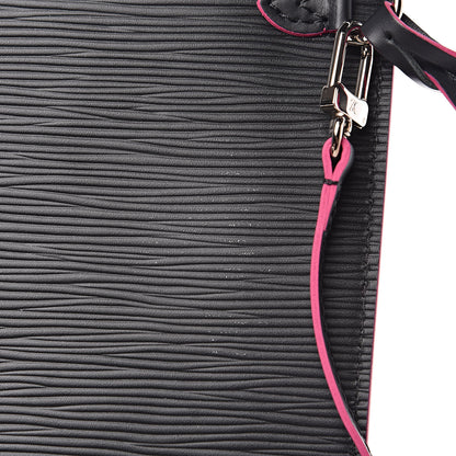 Louis Vuitton Epi Neverfull Pochette MM GM Black Hot Pink 9 of 10