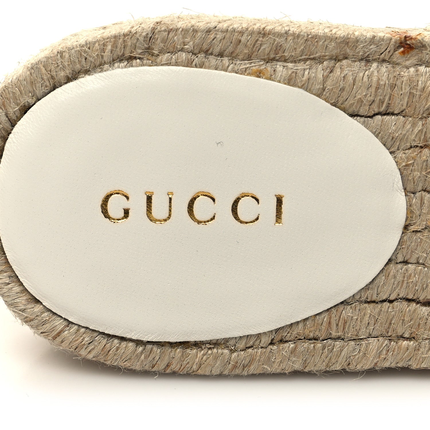 Gucci Nappa Matelasse GG Marmont Espadrille Slide Sandals 35 Great White 8 of 11