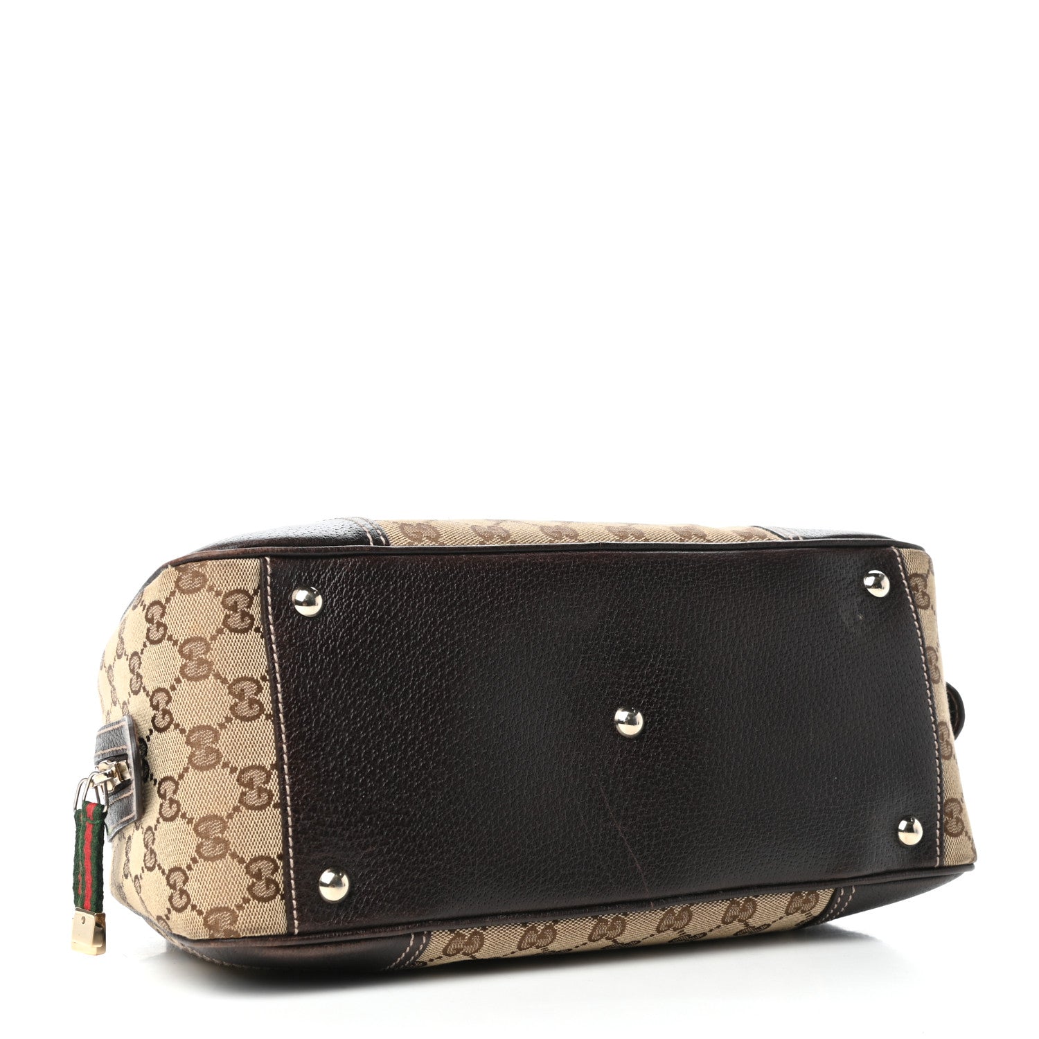 Gucci Monogram Small Princy Satchel Dark Brown 4 of 9