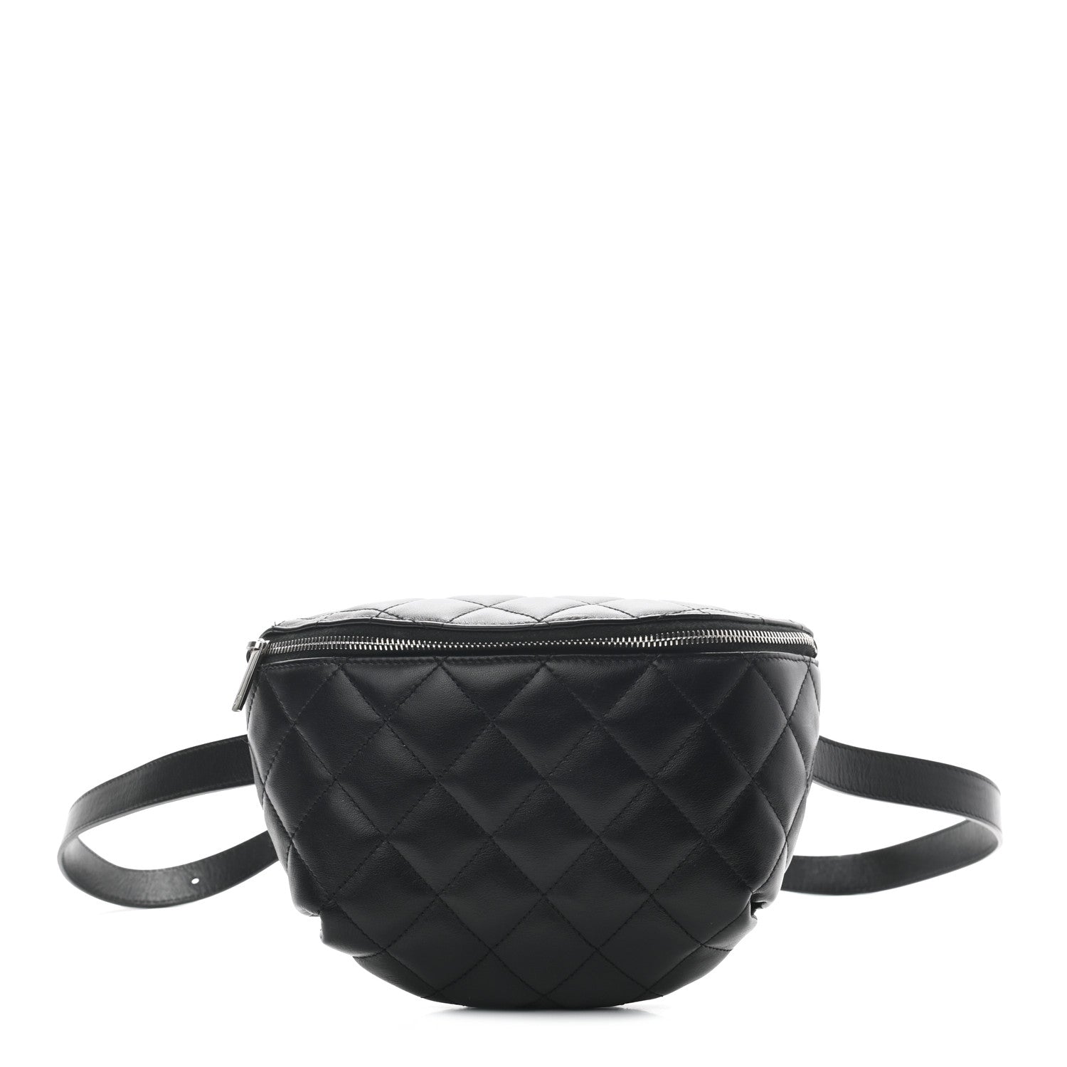 Chanel Lambskin Quilted Waist Belt Bag Black 1 of 9