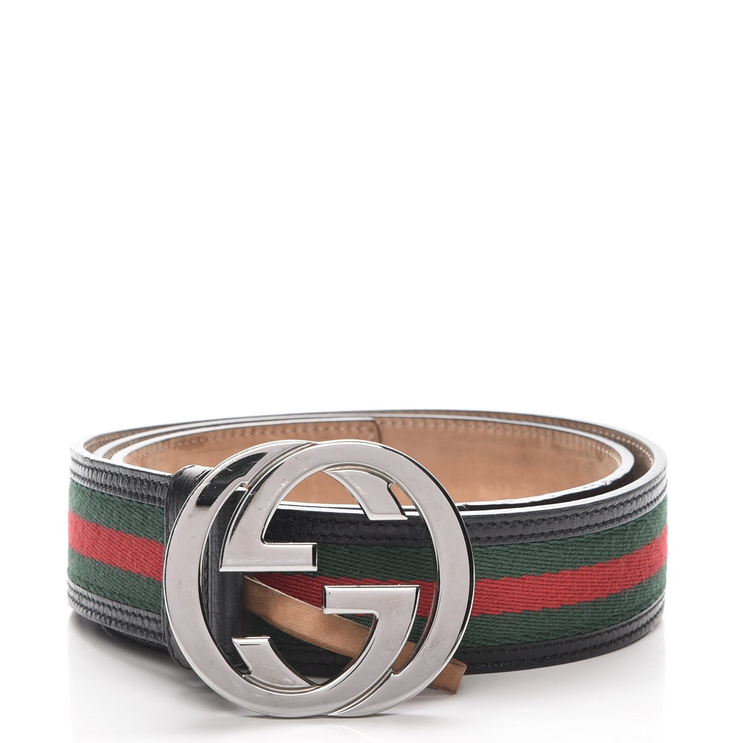 Calfskin Web Interlocking G Belt 100 40 Black