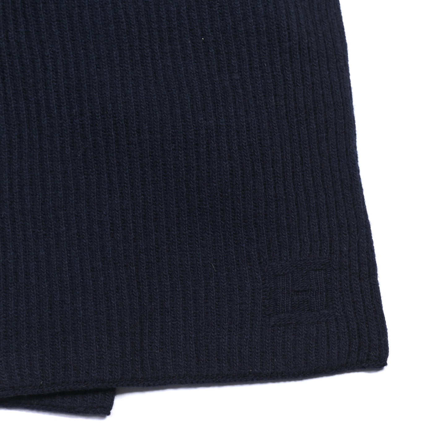 Wool Cashmere City Pocket Muffler Marine