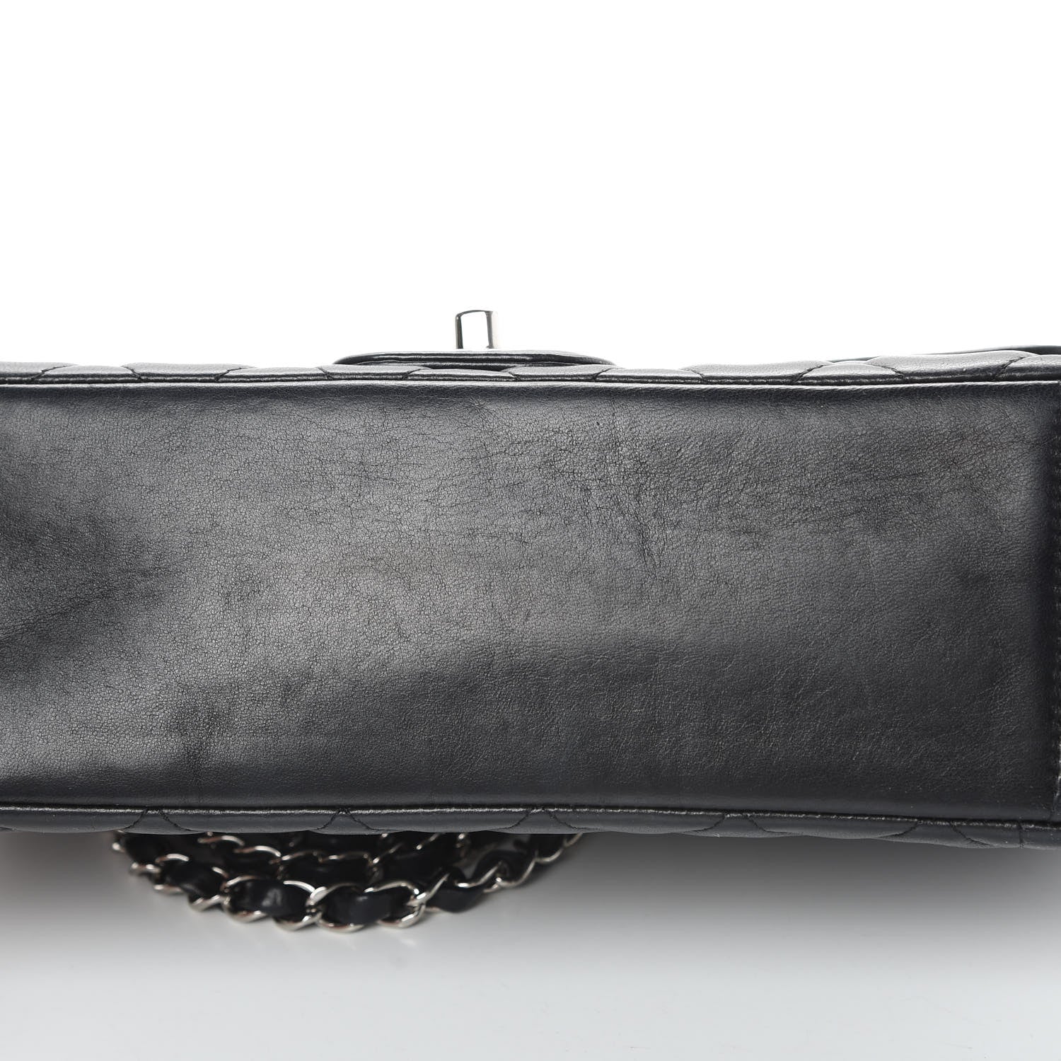 Chanel Lambskin Quilted Medium Single Flap Black 14 of 15
