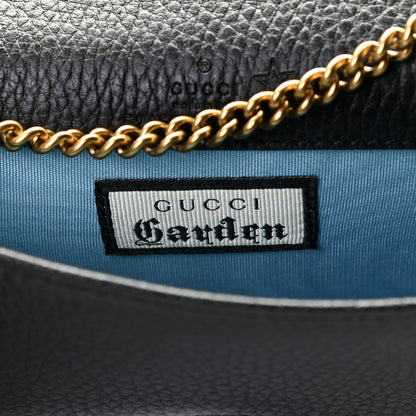 Gucci Dollar Calfskin Garden Mystic Cat Chain Wallet Black 6 of 8