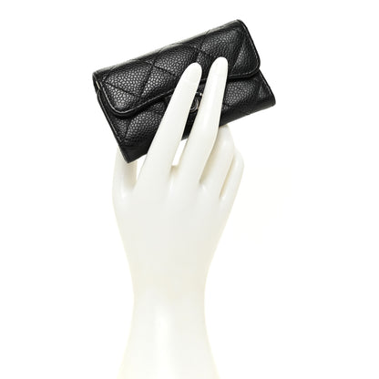 Chanel Caviar Quilted 6 Key Holder Black 2 of 10