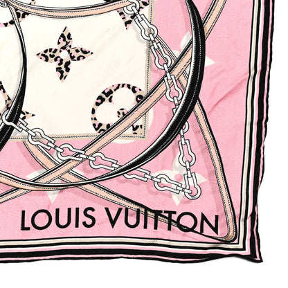 Louis Vuitton Silk Monogram My Everything Square Scarf Cream 2 of 3