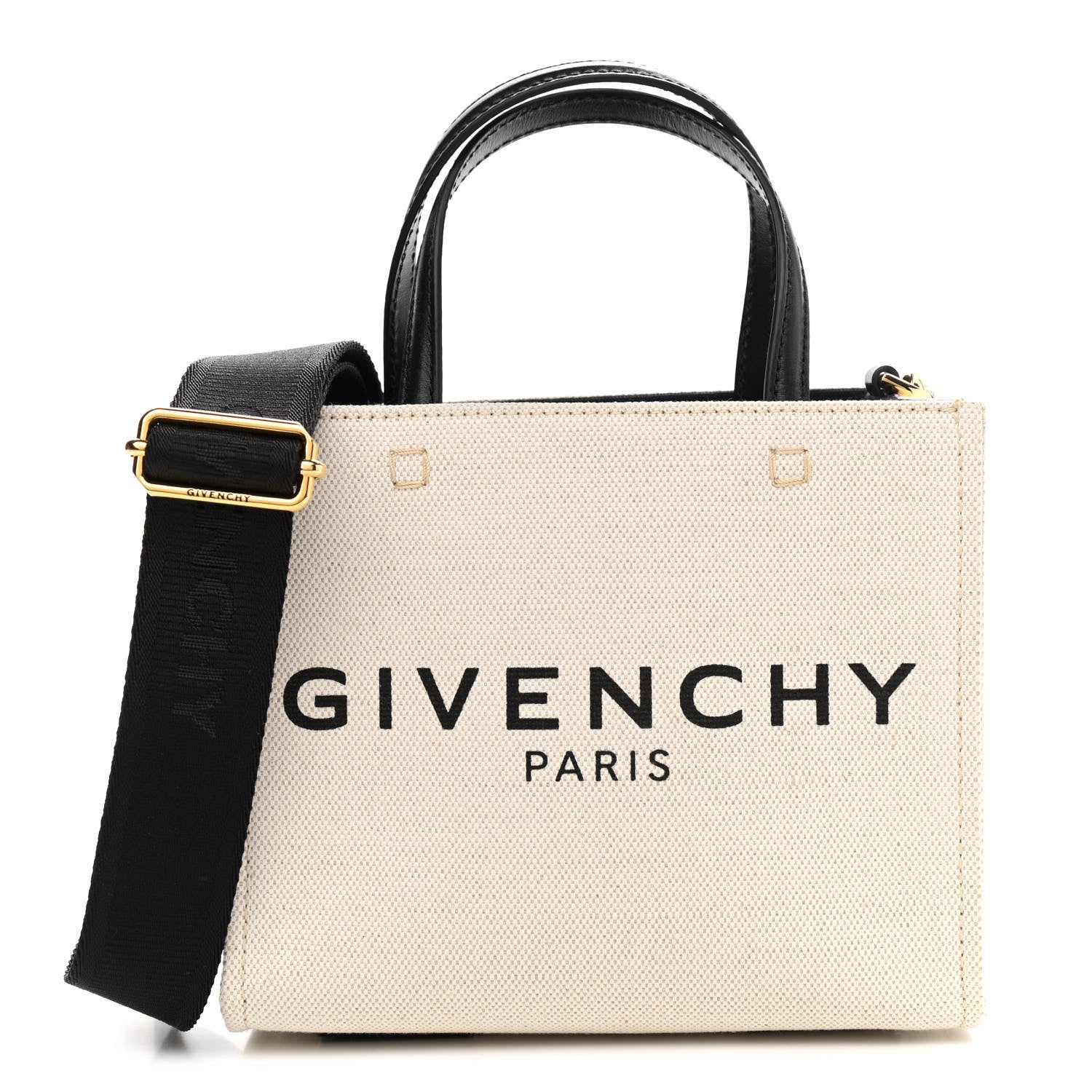 Givenchy Canvas Mini G-Tote White Black 1 of 11