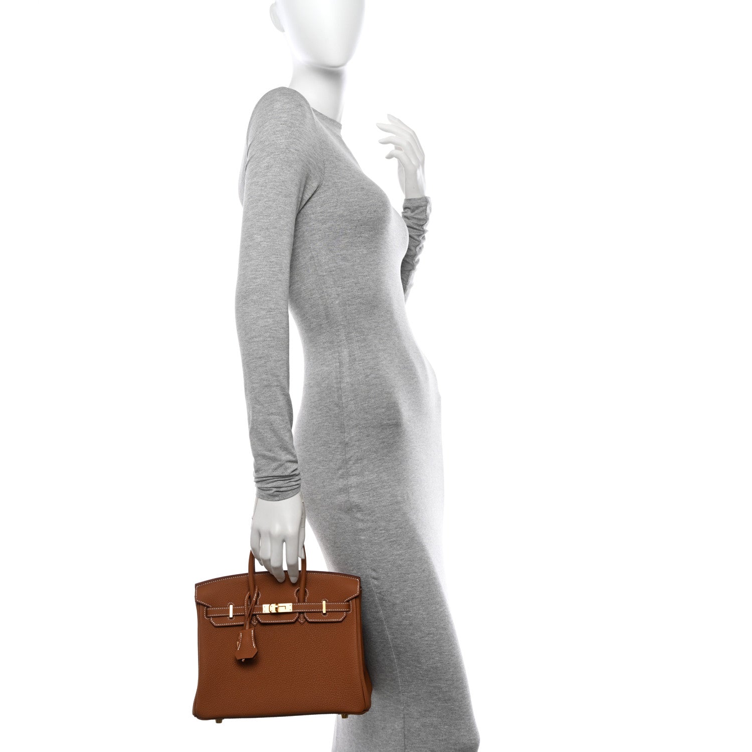 Hermes Togo Birkin 25 Gold 3 of 14