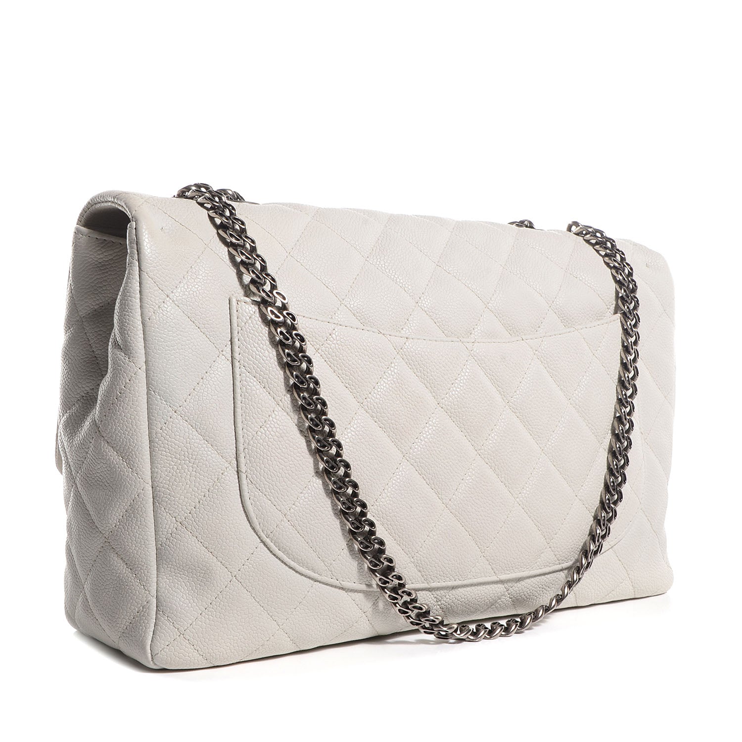 Chanel Caviar 2.55 Reissue 227 Flap White 3 of 8