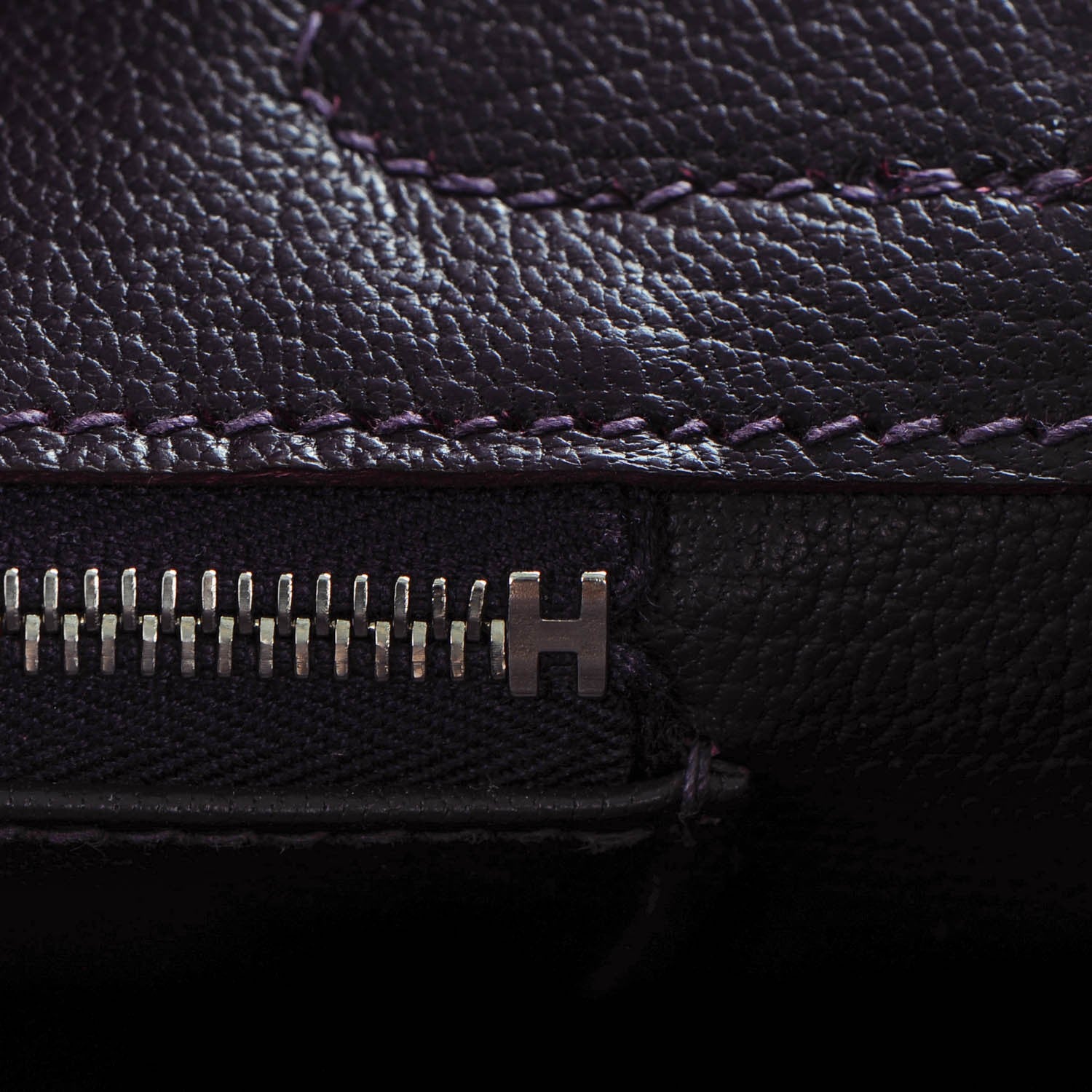 Hermes Taurillon Clemence Birkin 30 Raisin 17 of 25