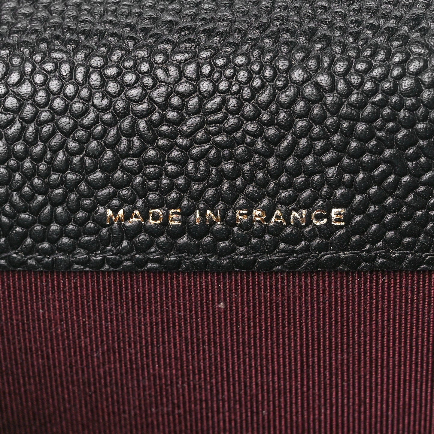 Caviar Quilted Flap Card Holder Wallet Black