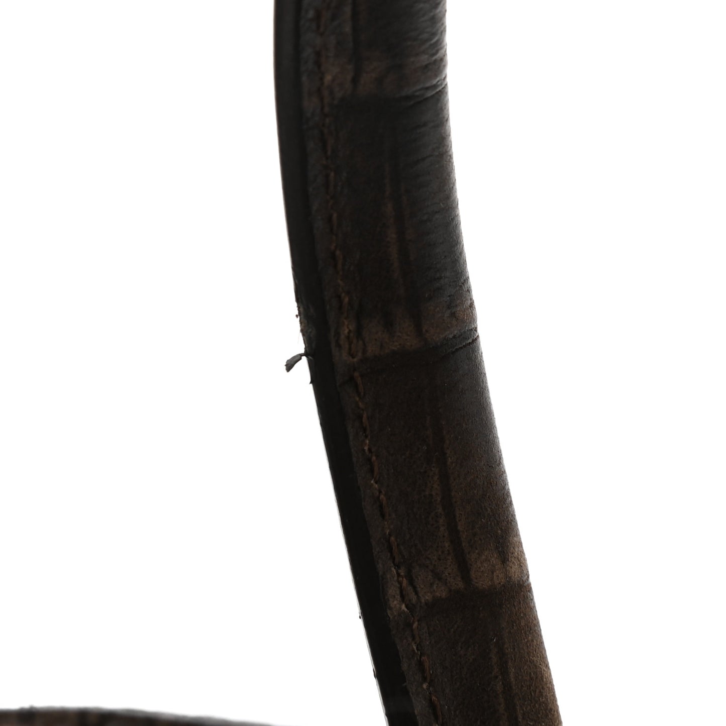 Nubuck Crocodile Embossed Medium Antigona Brown