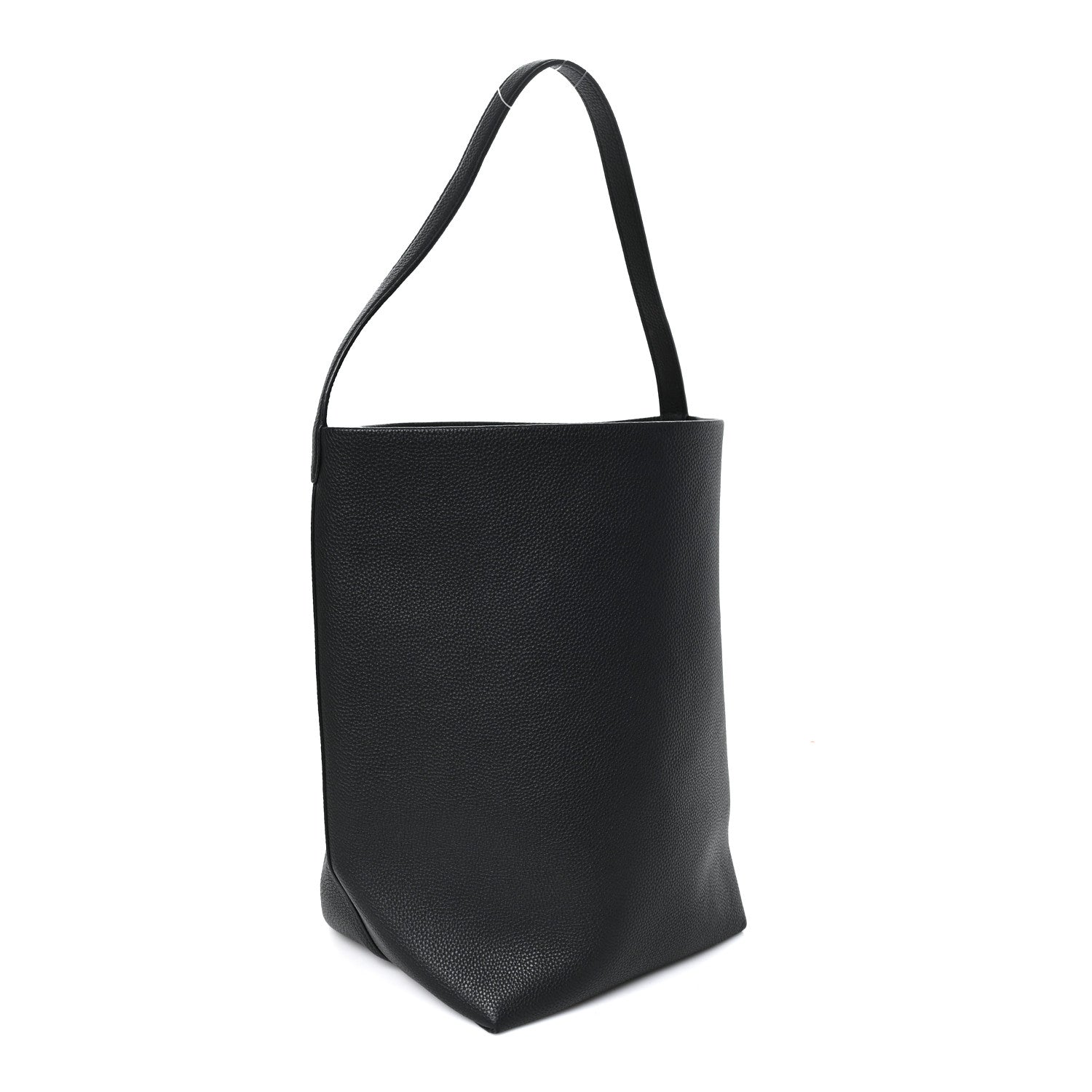 The Row Grained Calfskin Large N/S Park Tote Black Black 3 of 9