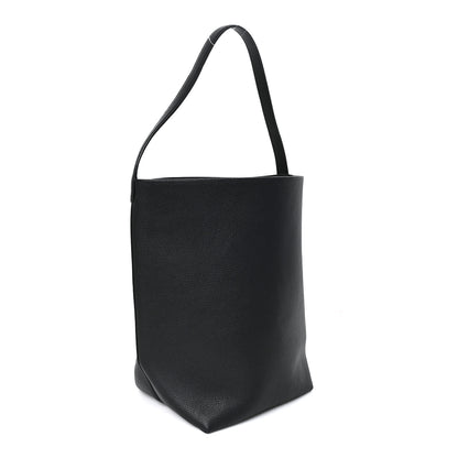 The Row Grained Calfskin Large N/S Park Tote Black Black 3 of 9