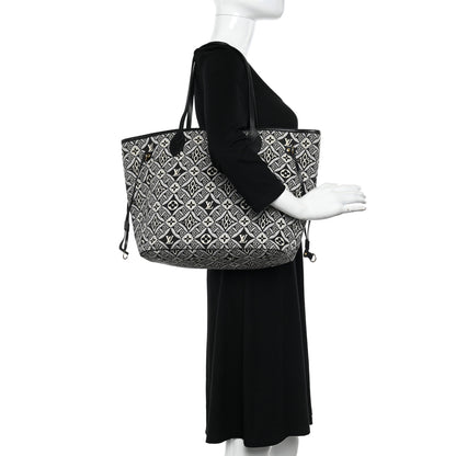 Louis Vuitton Jacquard Since 1854 Neverfull MM Grey 2 of 10