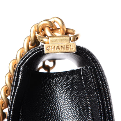 Chanel Caviar Quilted Small Boy Flap Black 10 of 12