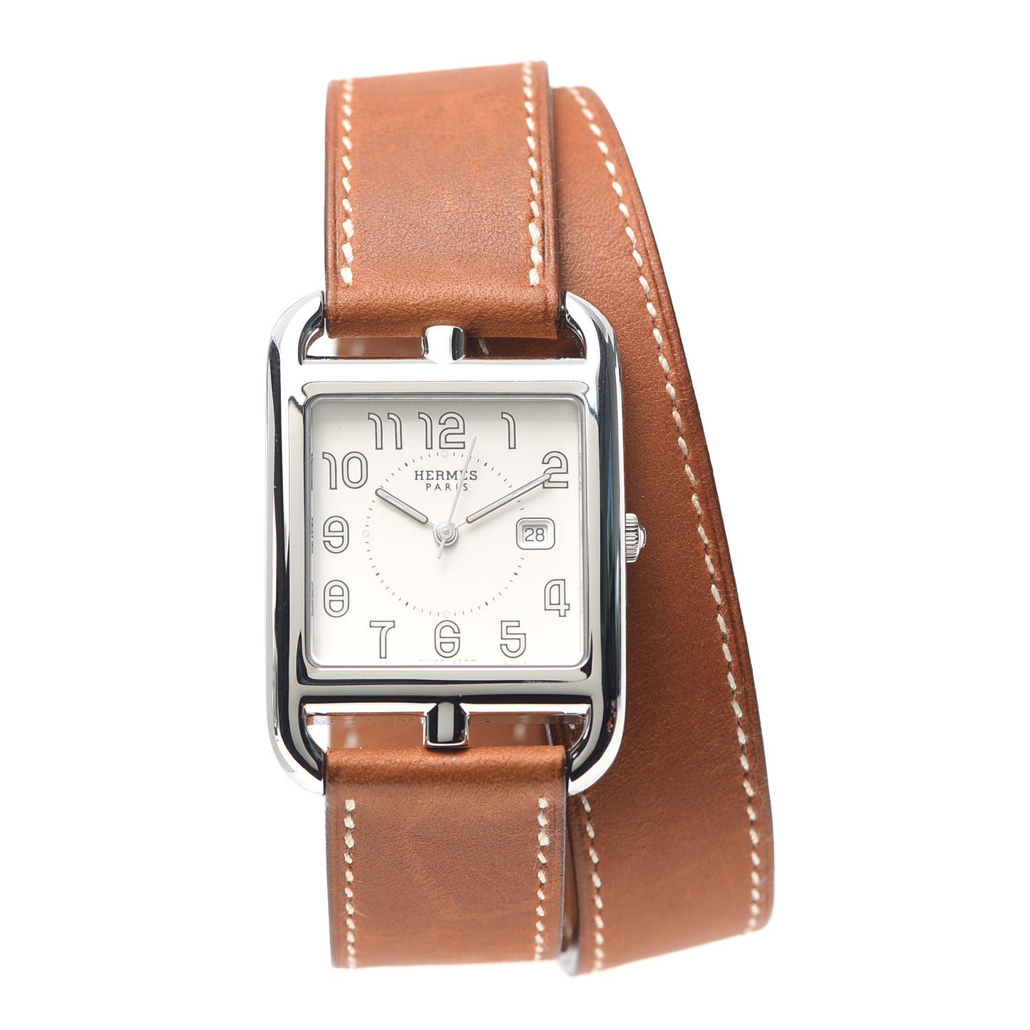 Stainless Steel Barenia 29mm Cape Cod Double Tour Quartz Watch Fauve