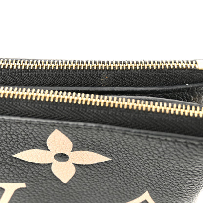 Louis Vuitton Empreinte Monogram Giant Double Zip Pochette Black Cream 12 of 12