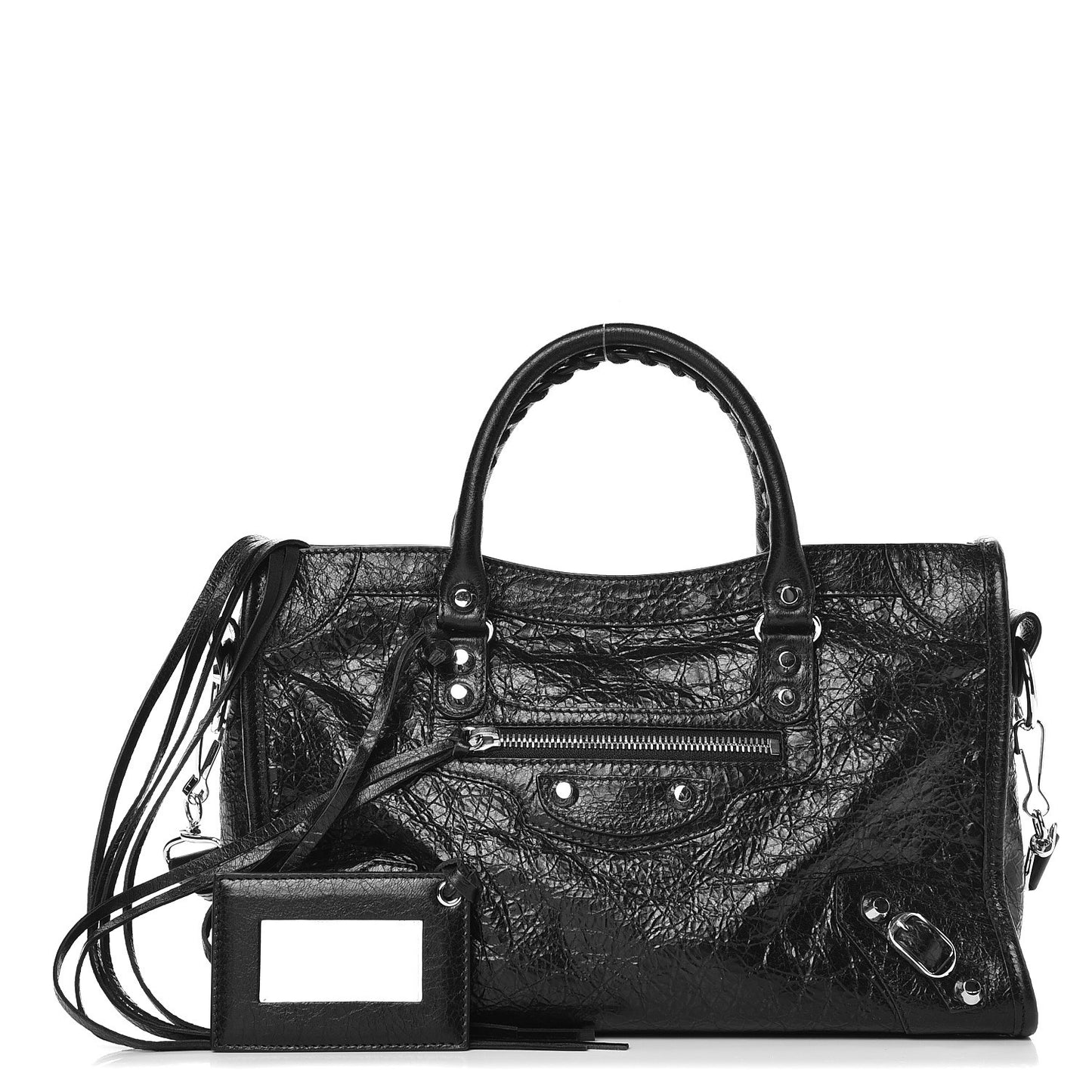 Agneau Classic Silver Hardware S City Black