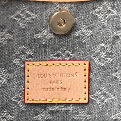 Louis Vuitton Monogram Denim CarryAll MM Washed Grey 7 of 10