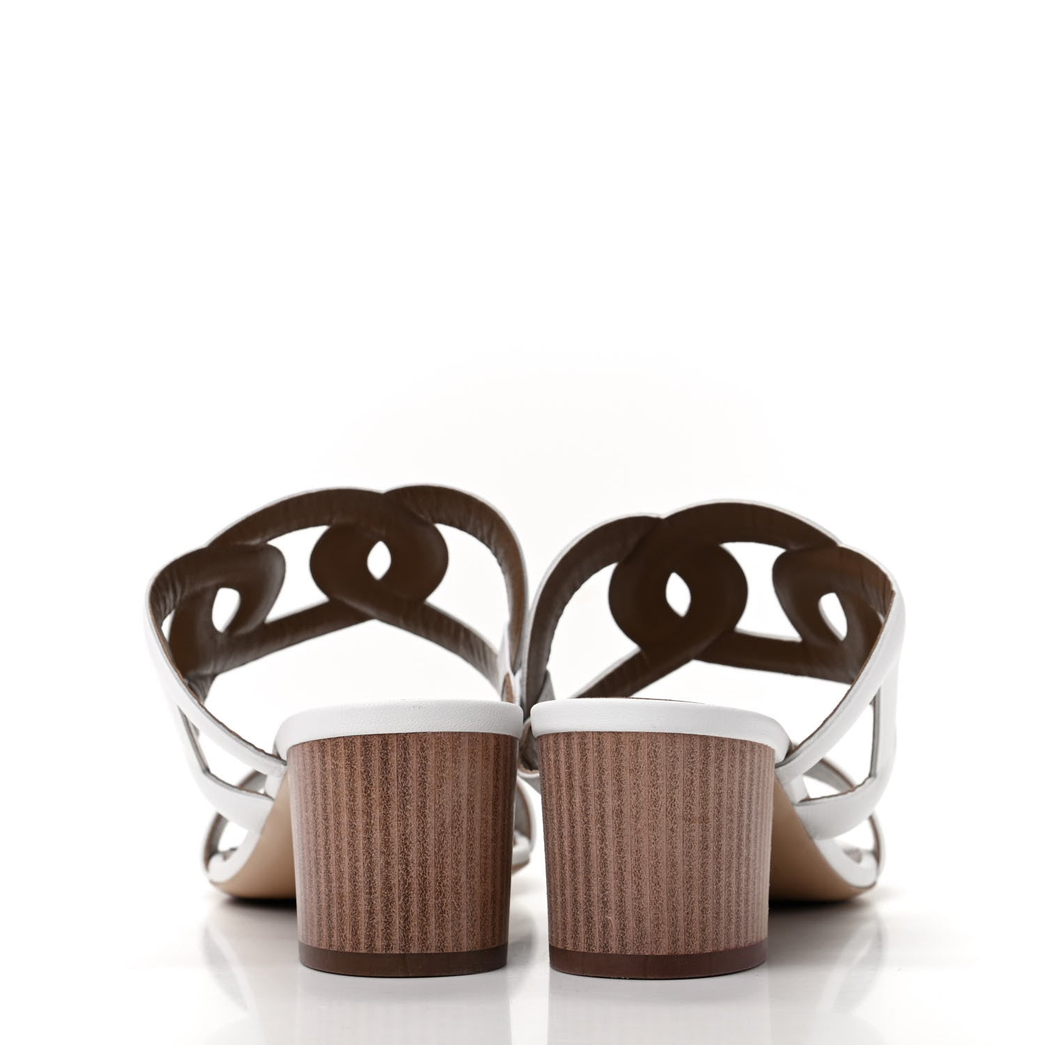 Hermes Nappa Bikini Sandals 39 White 5 of 10
