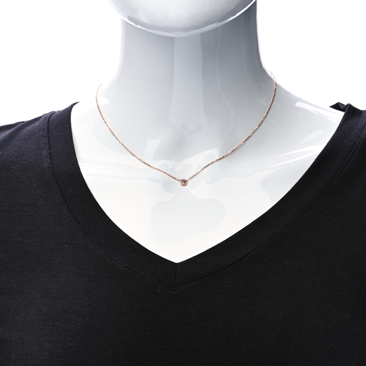 Cartier 18K Pink Gold Pink Sapphire D'Amour Pendant Necklace 2 of 5