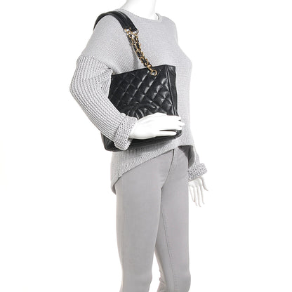 Chanel Caviar Petit Shopping Tote PST Black 2 of 7