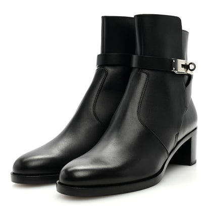 Hermes Calfskin Neo Ankle Boots 37.5 Black 2 of 8