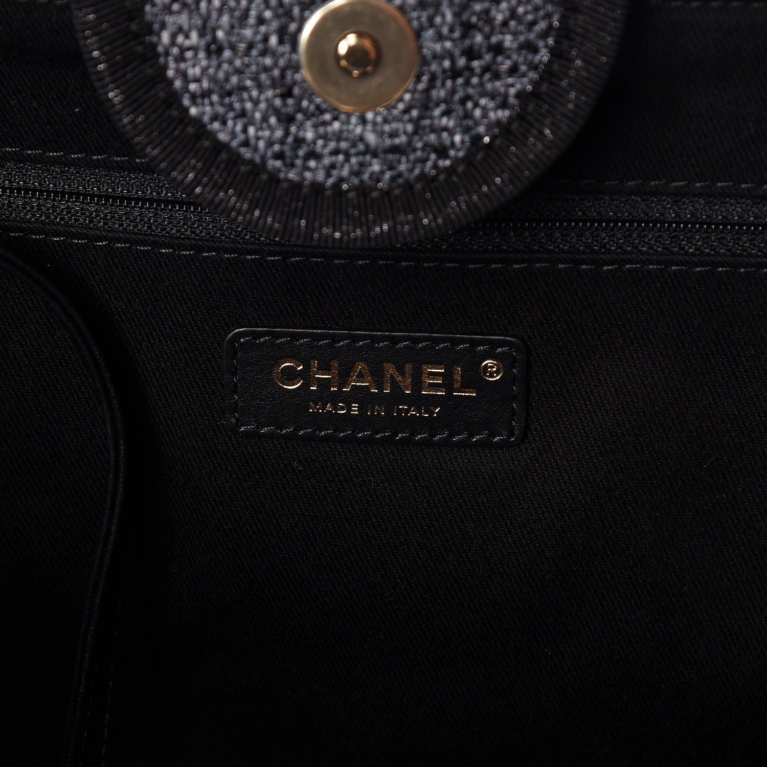 Chanel Woven Straw Raffia Large Deauville Tote Grey 7 of 10