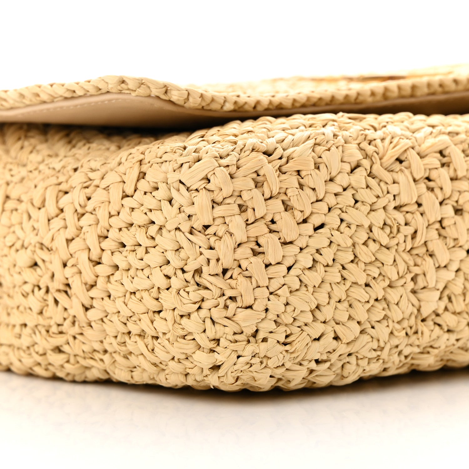 Saint Laurent Raffia Monogram Medium Jamie Natural Avorio 9 of 12