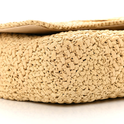 Saint Laurent Raffia Monogram Medium Jamie Natural Avorio 9 of 12