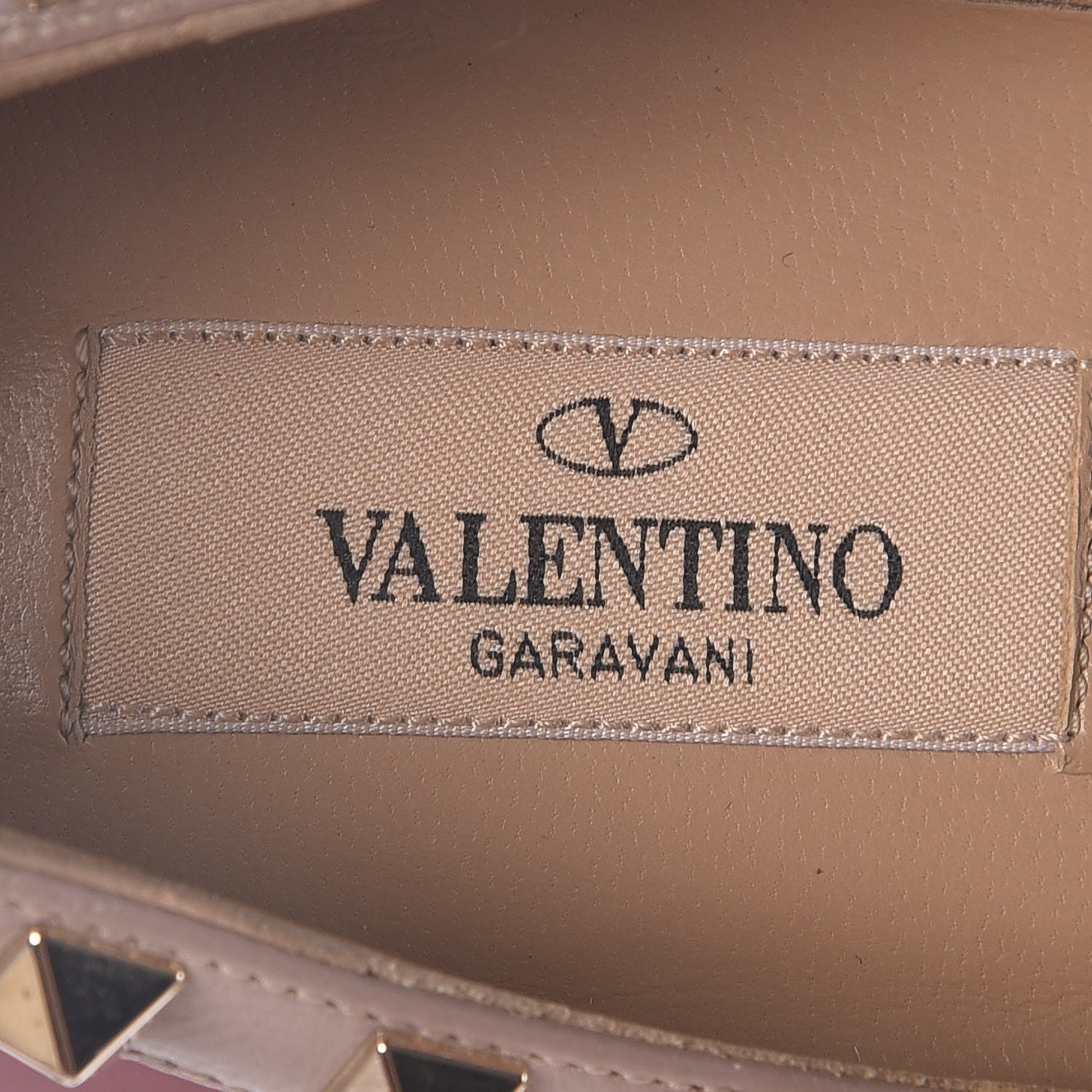 Valentino Garavani Patent Nappa Rockstud Ballerina Flats 37 Rosso Valentino Poudre 7 of 11
