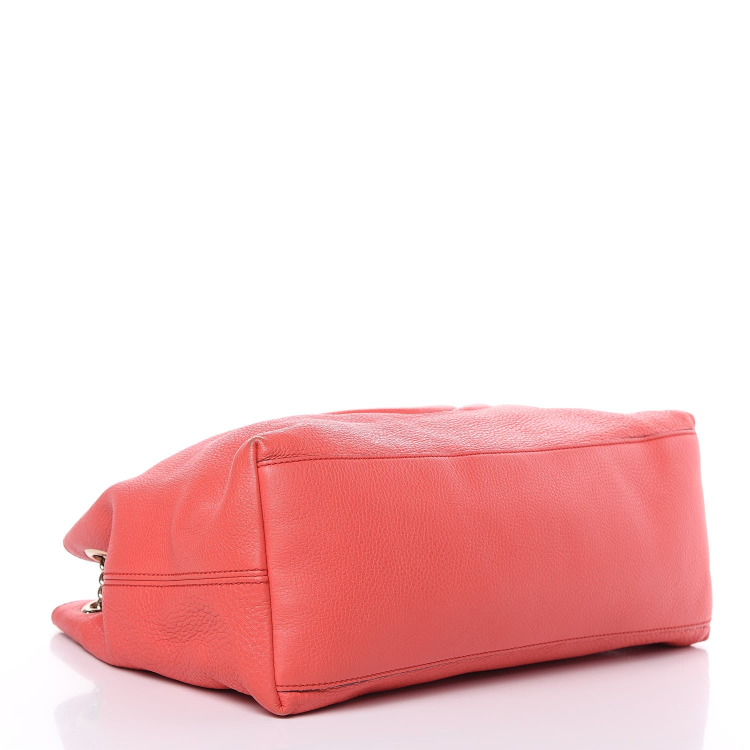 Gucci Pebbled Calfskin Medium Soho Chain Shoulder Bag Begonia Pink 4 of 13