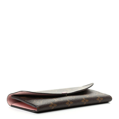 Louis Vuitton Monogram Emilie Wallet Rose Ballerine 4 of 10