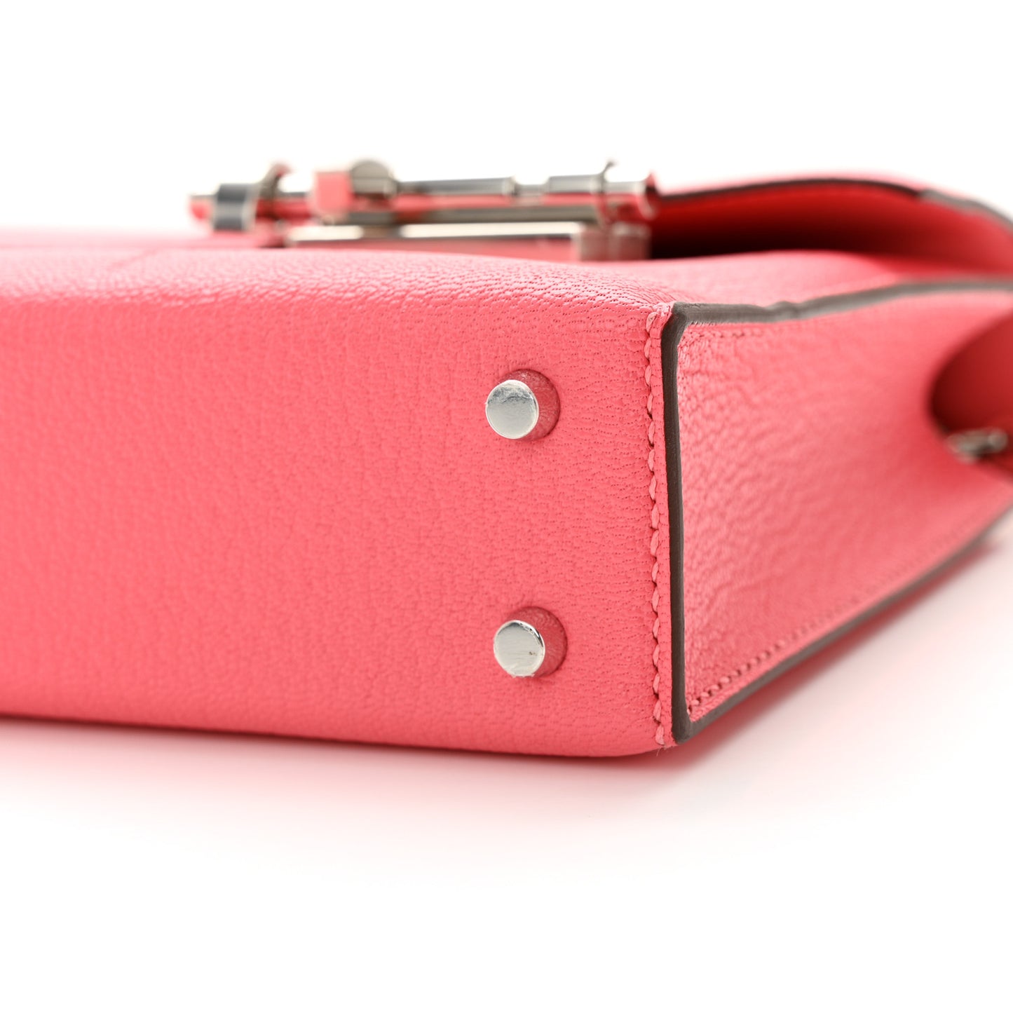 Chevre Mysore Mini Verrou Chaine Bag Rose Lipstick