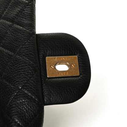 Chanel Calfskin Quilted XXL Travel Flap Bag Black 9 of 10