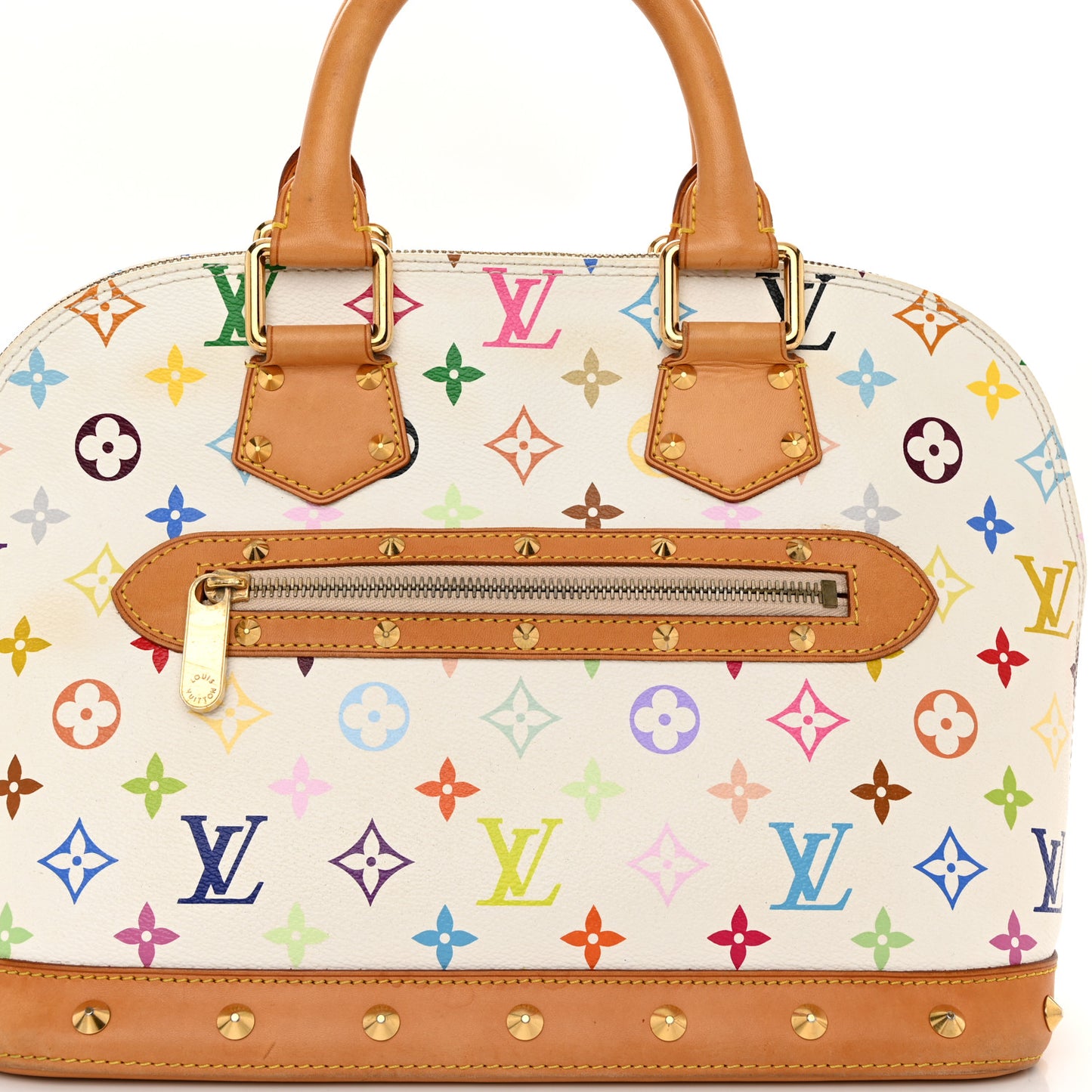 Monogram Multicolor Alma PM White