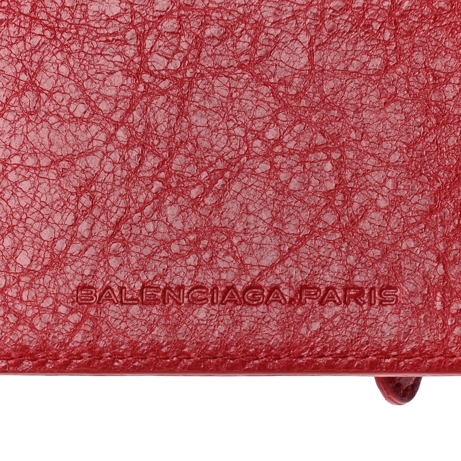 Balenciaga Agneau Giant Gold Hardware Card Case Rouge Sapphire 7 of 8