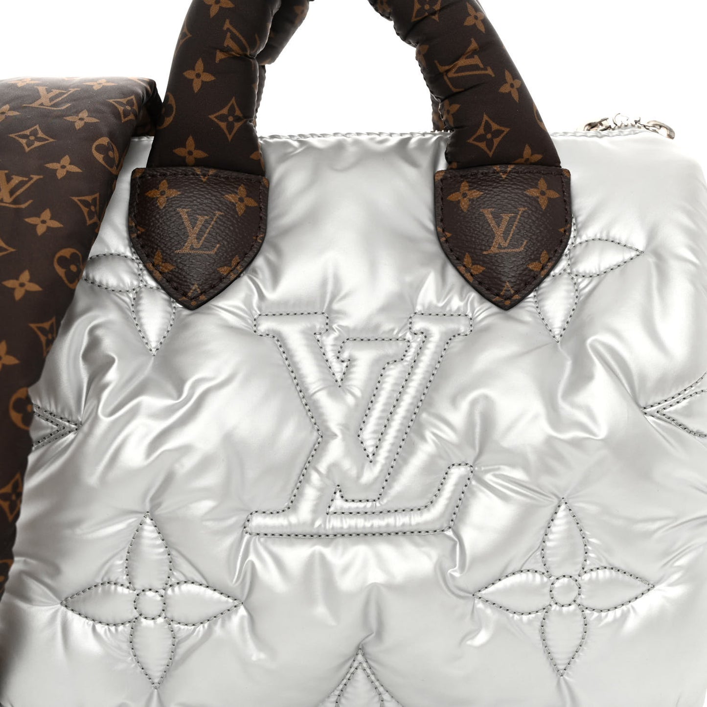 Econyl Mini Monogram Pillow Speedy Bandouliere 25 Silver