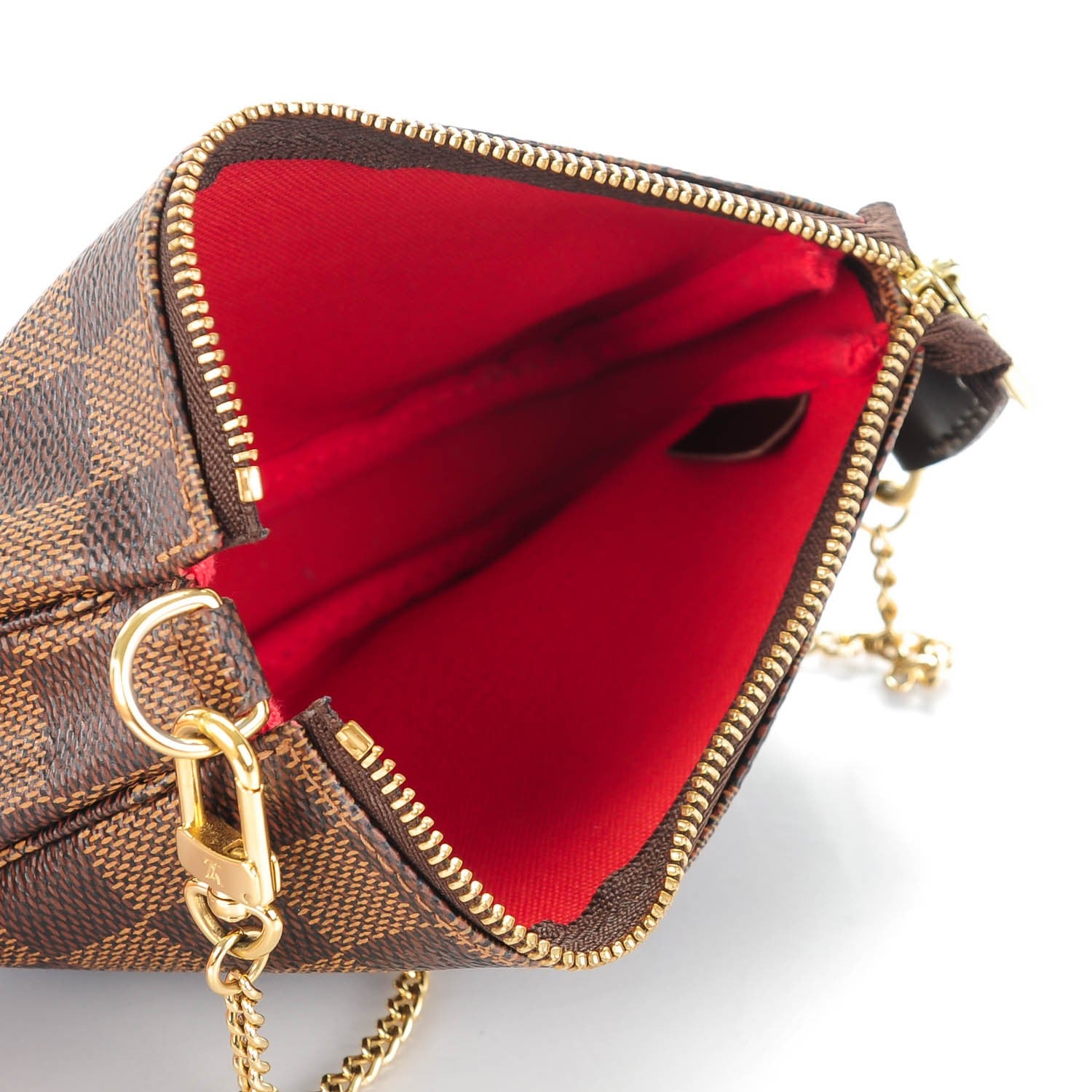 Louis Vuitton Damier Ebene Mini Pochette Accessories 5 of 7