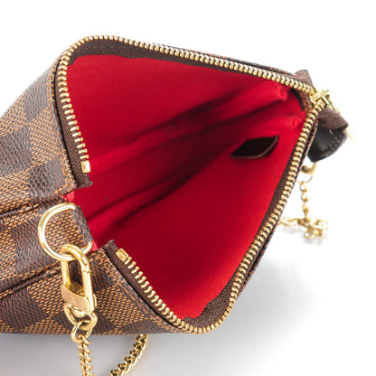 Louis Vuitton Damier Ebene Mini Pochette Accessories 5 of 7