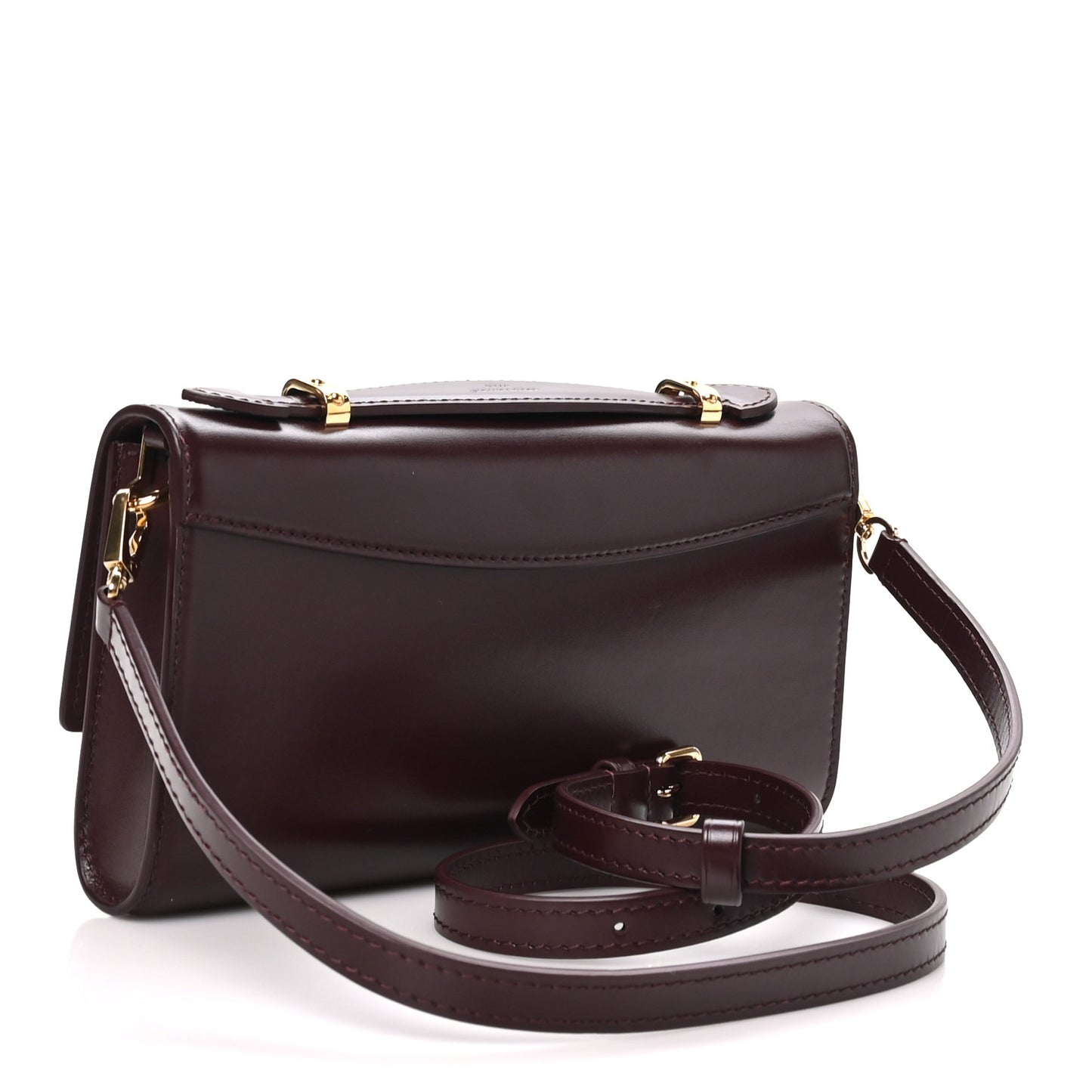 Calfskin LV Wallet On Chain Capucines Garnet